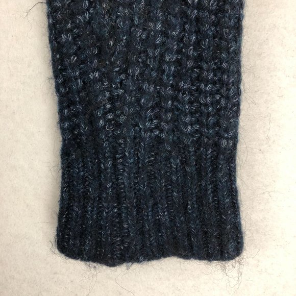 Banana Republic Women's Size Medium Blue Merino Wool Alpaca Grandpa Cardigan - Picture 4 of 10